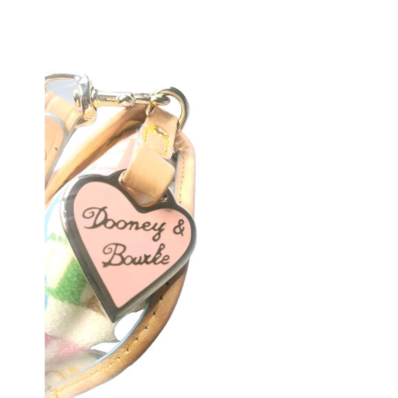 Dooney & Bourke Wristlet Pouch Cream Monogram Multi Color - Picture 4 of 9